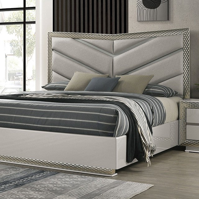Ventnor Bed Model Fm7251Gy By Furniture Of America 