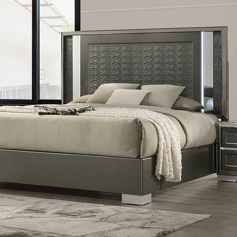 Leyland Bed Model Fm7252Dg-Queen Bed By Furniture Of America 