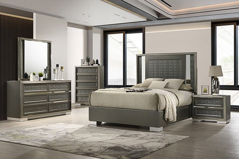 Leyland Bed Model Fm7252Dg By Furniture Of America 