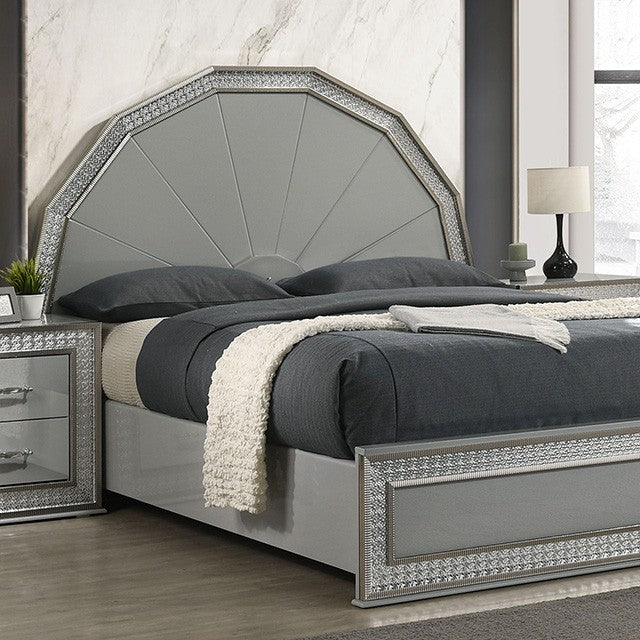 Cassiopeia Bed Model Fm7253Gy By Furniture Of America 
