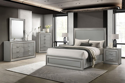 Cassiopeia Bed Model Fm7254Gy By Furniture Of America 