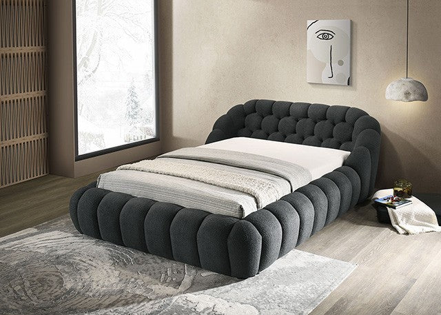 Newquay Bed Model Fm7260Bk-Queen Bed By Furniture Of America 