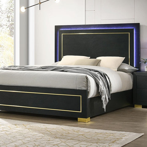 Latimer Bed Model Fm7270Bk-Queen Bed By Furniture Of America 