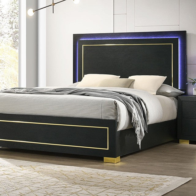 Latimer Bed Model Fm7270Bk-Full Bed By Furniture Of America 