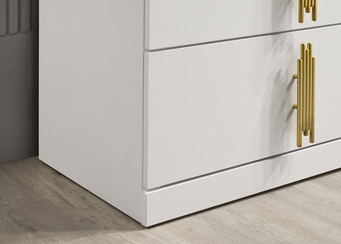 Basildon Bed Model Fm7271Wh-E.King Wall Panels By Furniture Of America 