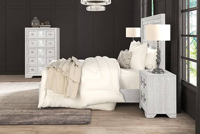 Argenthart Bed Model Fm7368Gy-Queen Bed By Furniture Of America 