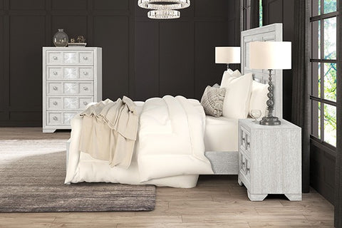 Argenthart Bed Model Fm7368Gy-Queen Bed By Furniture Of America 