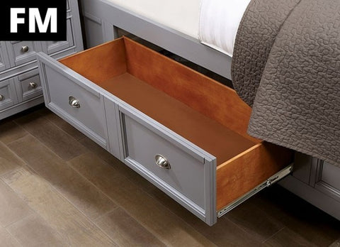 Castlile Bed Model Fm7413Gy-E.King Bed By Furniture Of America 