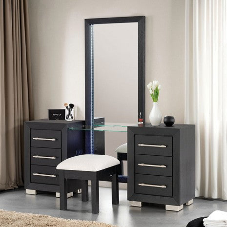 Ashbourne Vanity Set Model Fm7415Bk-V-Set By Furniture Of America 