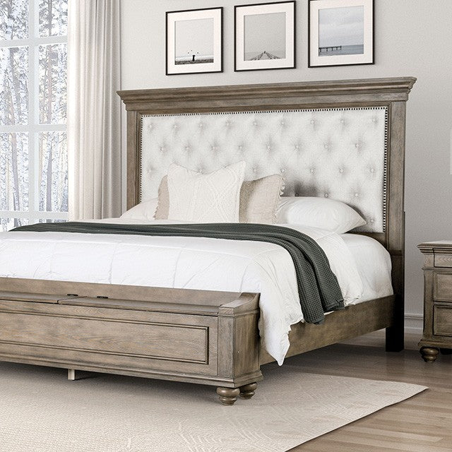 Philomath Bed Model Fm7430Br-Queen Bed By Furniture Of America 