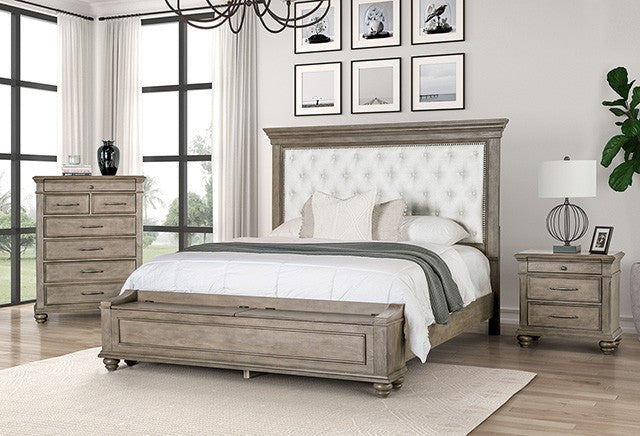 Philomath Bed Model Fm7430Br-Queen Bed By Furniture Of America 