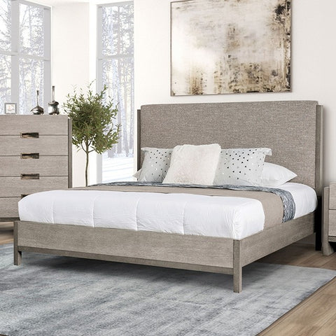 Gristalt Bed Model Fm7597Gy-Queen Bed By Furniture Of America 