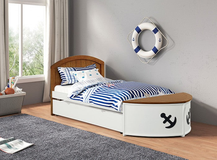 Poseidon Twin Captain Bed Model Fm7629Ak-T-Bed+Tr By Furniture Of America 