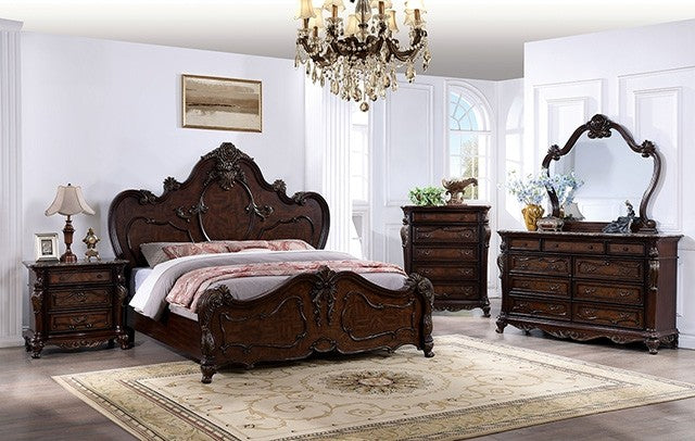 Roselli Bed Model Fm7636Ch-Queen Bed By Furniture Of America 