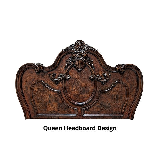 Roselli Bed Model Fm7636Ch-Queen Bed By Furniture Of America 