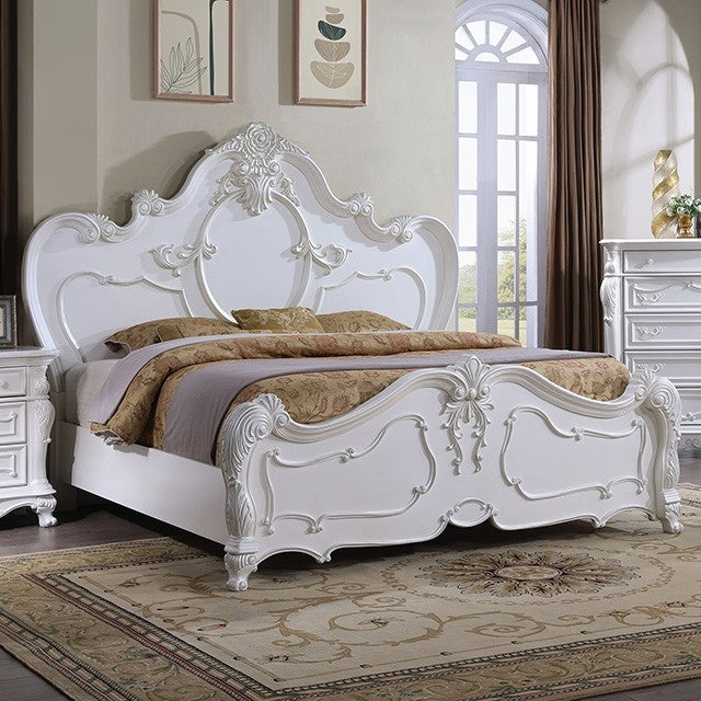 Roselli Bed Model Fm7636Wh By Furniture Of America 