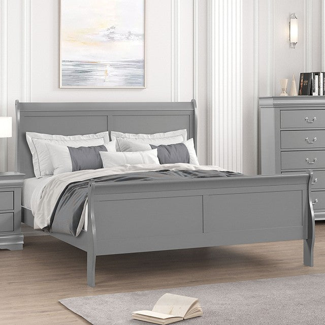 Louis Philippe Bed Model Fm7866Gy By Furniture Of America 