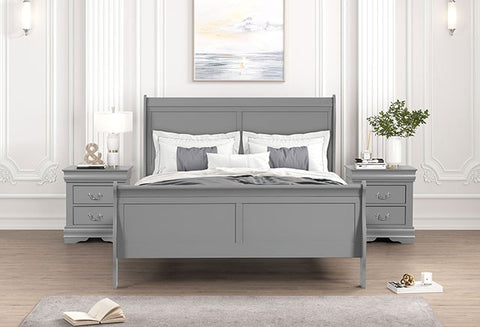 Louis Philippe Bed Model Fm7866Gy By Furniture Of America 