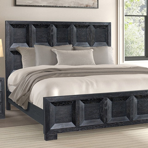 Hatton Cross Bed Black    |     FM79011BK By Furniture of America