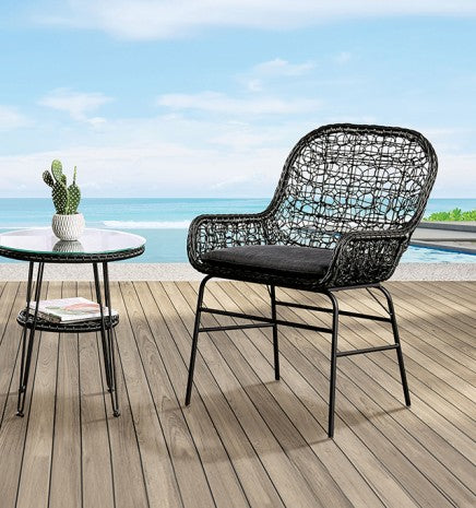 Zalika 3 Pc. Conversation Set Model Fm80010Bk-T-3Pc By Furniture Of America 