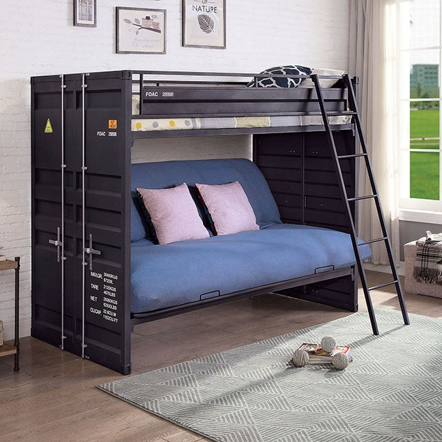 LAFRAY TWIN BUNK W/ FUTON BASE