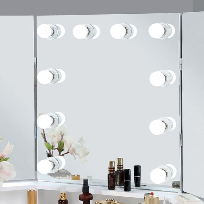 Lorybelle Vanity Model Foa-Dk5134Wh-Pk-Mirror By Furniture Of America 