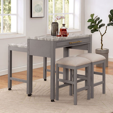 Whitehall Counter Ht. Table Model Foa3544Lg-Pt-Nested Table By Furniture Of America 