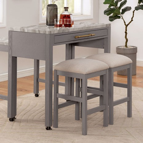 Whitehall Counter Ht. Table Model Foa3544Lg-Pt-Nested Table By Furniture Of America 