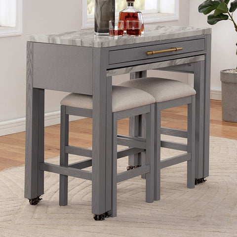 Whitehall Counter Ht. Table Model Foa3544Lg-Pt-Nested Table By Furniture Of America 