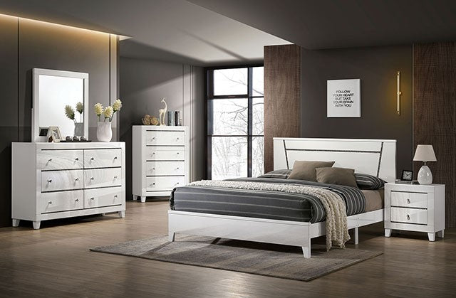 Magdeburg Bed Model Foa7038Wh-E.King Bed By Furniture Of America 