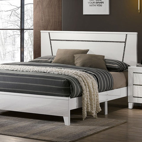 Magdeburg Bed Model Foa7038Wh-Queen Bed By Furniture Of America 