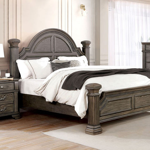 Pamphilos Bed Model Foa7144Gy-E.King Bed By Furniture Of America 