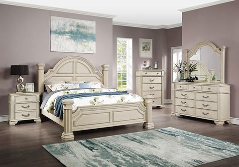 Pamphilos Bed Model Foa7144Wh-E.King Bed By Furniture Of America 