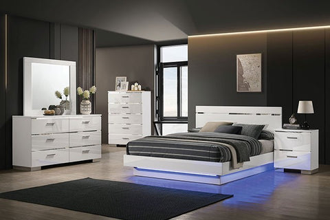 Erlach Bed Model Foa7189Wh-E.King Bed By Furniture Of America 