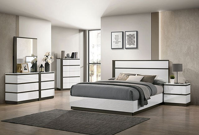 Birsfelden Bed Model Foa7225Wh By Furniture Of America 