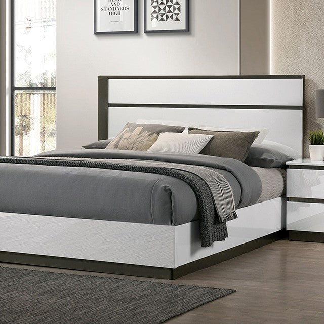 Birsfelden Bed Model Foa7225Wh-E.King Bed By Furniture Of America 