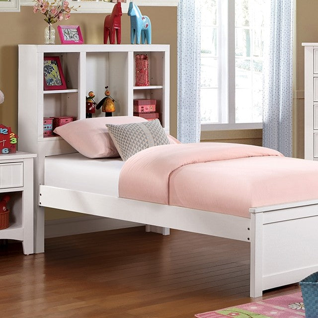 Marilla Bed Model Foa7256Wh-Twin Bed By Furniture Of America 