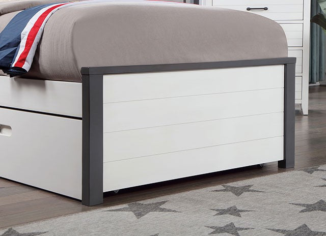 Priam Bed Model Cm7467Wh-Twin Bed By Furniture Of America 