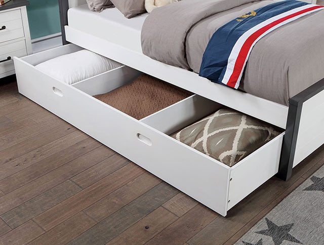 Priam Bed Model Cm7467Wh-Twin Bed By Furniture Of America 