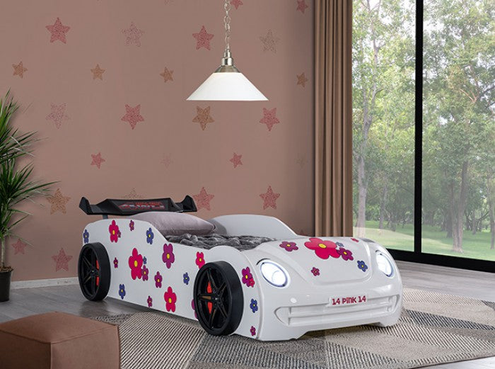 Jourley Car Bed Model Foa7732Wh-Bed By Furniture Of America 
