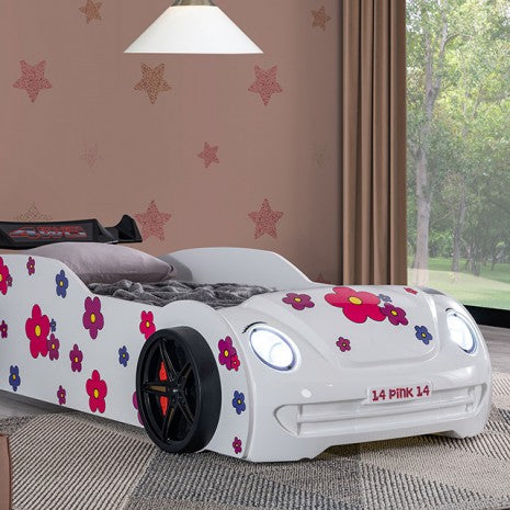 Jourley Car Bed Model Foa7732Wh-Bed By Furniture Of America 