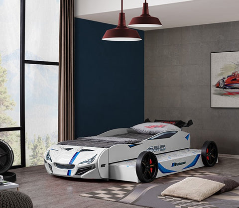 Tracklite Car Bed Model Foa7735Wh-Bed By Furniture Of America 