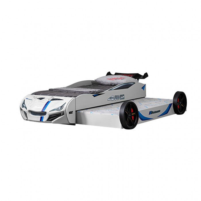 Tracklite Car Bed Model Foa7735Wh-Bed By Furniture Of America 