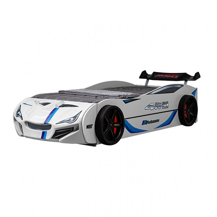 Tracklite Car Bed Model Foa7735Wh-Bed By Furniture Of America 