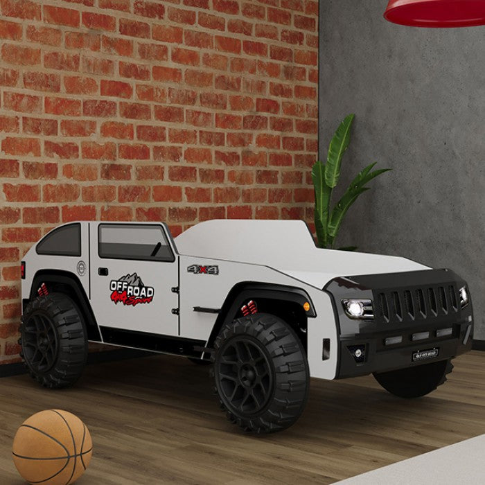 Overlander Car Bed Model Foa7740Bw-Bed By Furniture Of America 