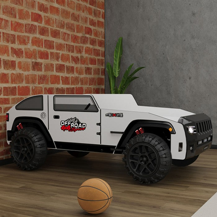 Overlander Car Bed Model Foa7740Bw-Bed By Furniture Of America 