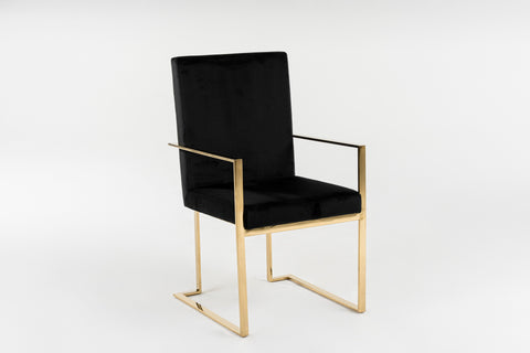 Modrest Fowler Modern Black Velvet Dining Chair By VIG Furniture