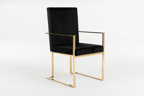 Modrest Fowler Modern Black Velvet Dining Chair By VIG Furniture