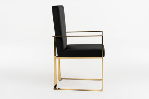 Modrest Fowler Modern Black Velvet Dining Chair By VIG Furniture