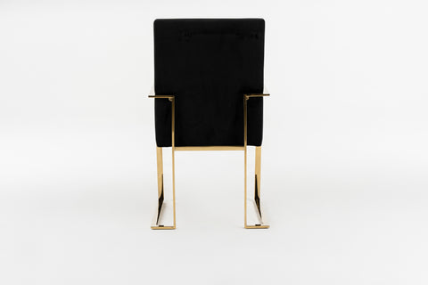 Modrest Fowler Modern Black Velvet Dining Chair By VIG Furniture